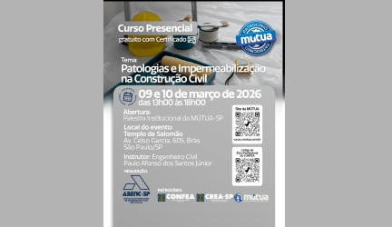 ABENC-SP promove o Curso “Patologias e Impermeabilização na Construção Civil